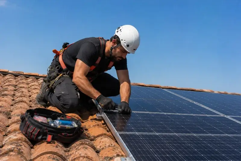 Maintenance et monitoring de panneaux solaires à Argentonnay