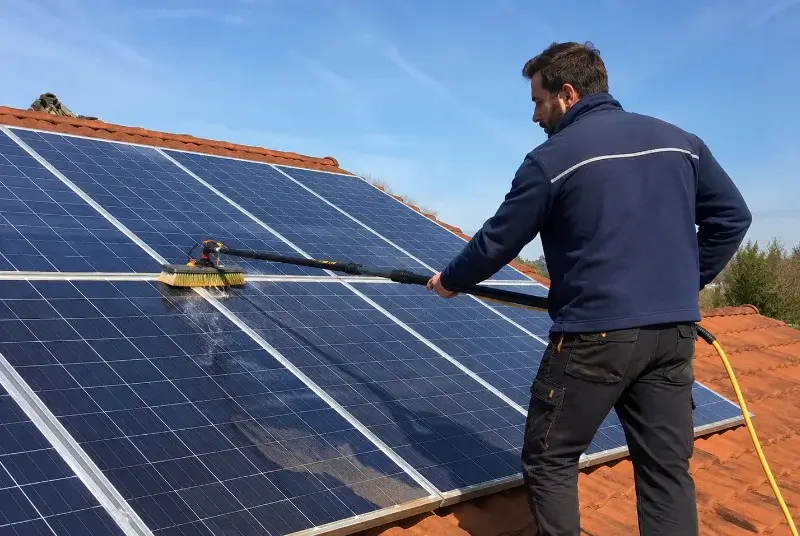 Nettoyage et entretien de panneaux solaires à Argentonnay